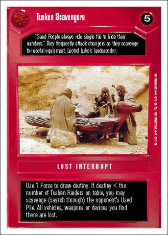Star Wars CCG | Tusken Scavengers - Premiere WB | The Nerd Merchant