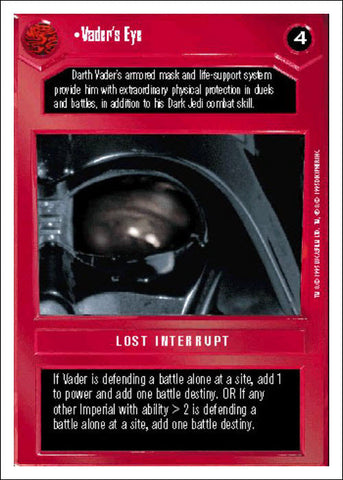 Star Wars CCG | Vader's Eye - Premiere WB | The Nerd Merchant