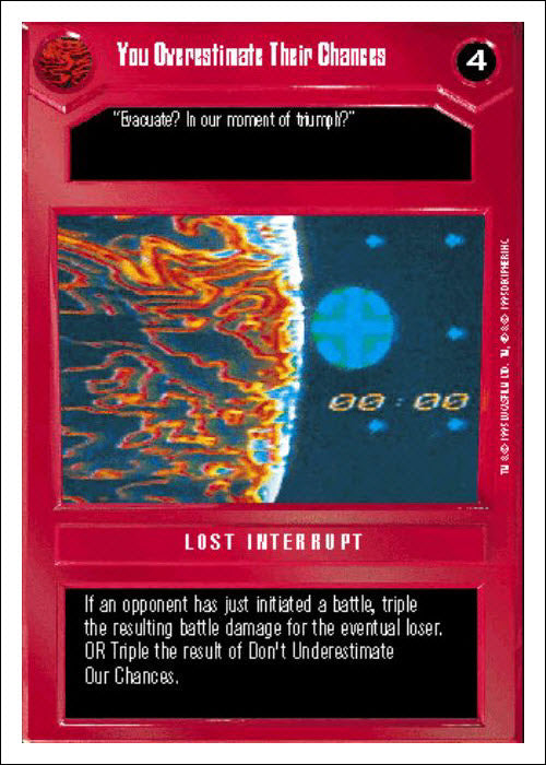 Star Wars CCG | You Overestimate Their Chances - Premiere WB | The Nerd Merchant