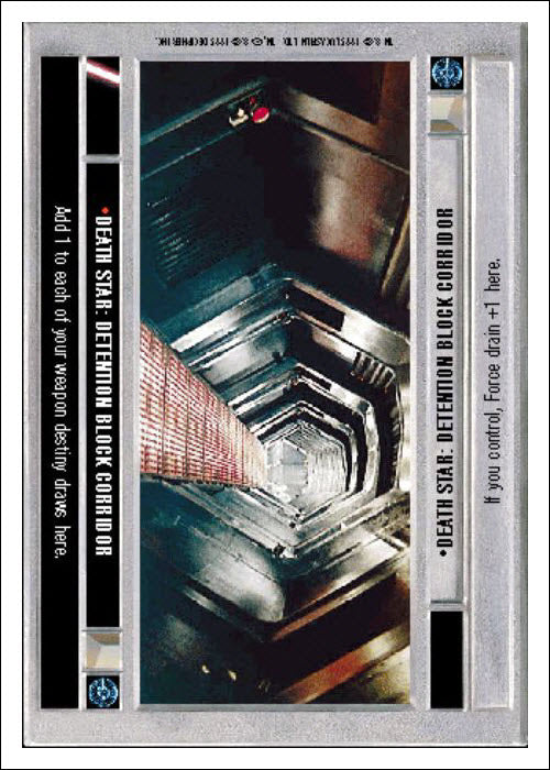 Star Wars CCG | Death Star: Detention Block Corridor - Premiere WB | The Nerd Merchant
