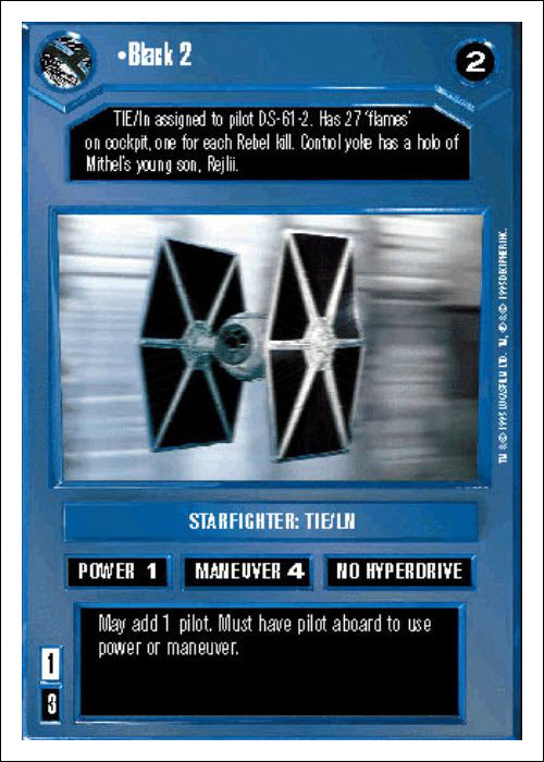 Star Wars CCG | Black 2 - Premiere WB | The Nerd Merchant