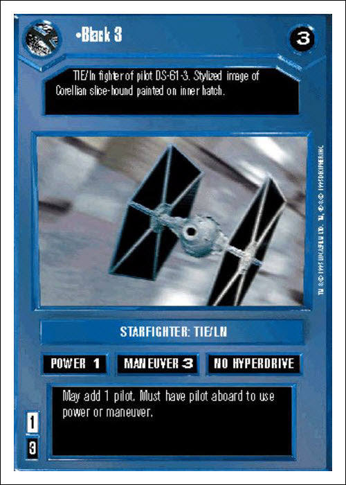 Star Wars CCG | Black 3 - Premiere WB | The Nerd Merchant