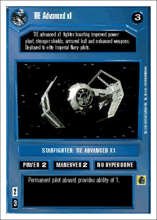 Star Wars CCG | TIE Advanced x1 - Premiere WB | The Nerd Merchant