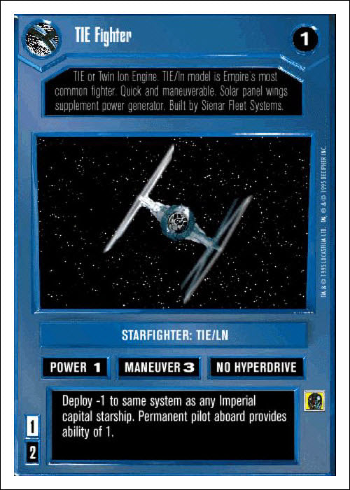 Star Wars CCG | TIE Fighter - Premiere WB | The Nerd Merchant