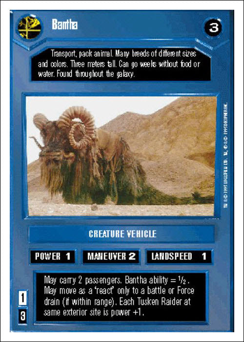 Star Wars CCG | Bantha - Premiere WB | The Nerd Merchant