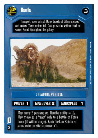 Star Wars CCG | Bantha - Premiere WB | The Nerd Merchant