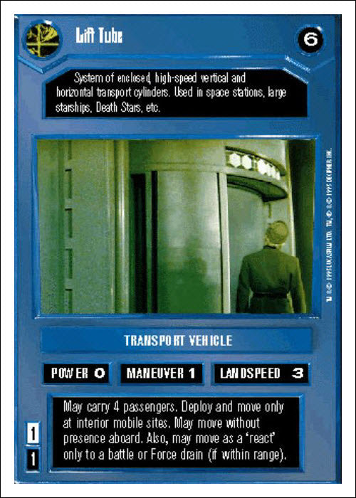Star Wars CCG | Lift Tube [Dark] - Premiere WB | The Nerd Merchant