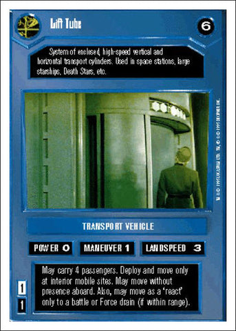 Star Wars CCG | Lift Tube [Dark] - Premiere WB | The Nerd Merchant