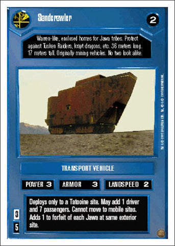 Star Wars CCG | Sandcrawler [Dark] - Premiere WB | The Nerd Merchant