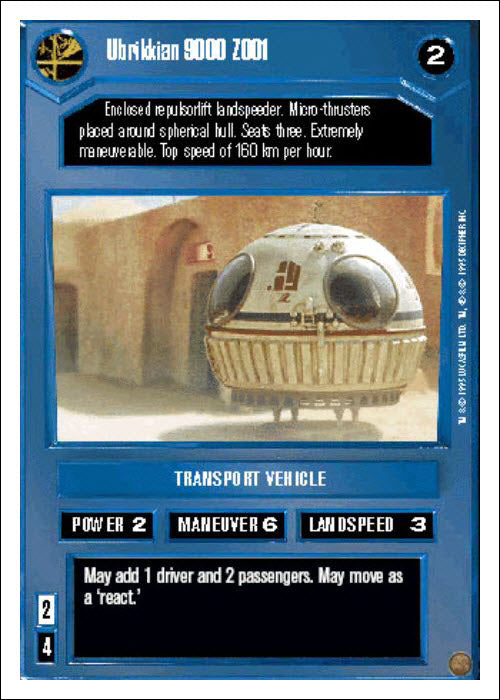 Star Wars CCG | Ubrikkian 9000 Z001 - Premiere WB | The Nerd Merchant