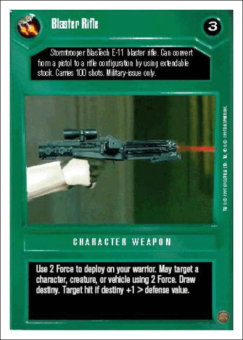 Star Wars CCG | Blaster Rifle [Dark] - Premiere WB | The Nerd Merchant