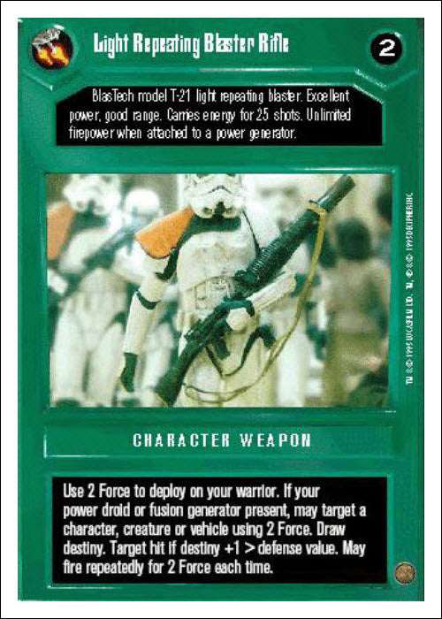 Star Wars CCG | Light Repeating Blaster Rifle - Premiere WB | The Nerd Merchant