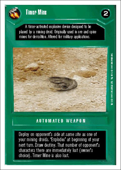 Star Wars CCG | Timer Mine [Dark] - Premiere WB | The Nerd Merchant
