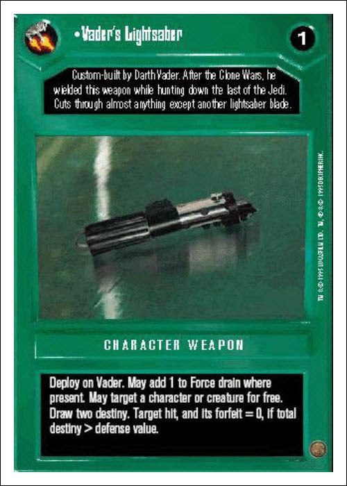 Star Wars CCG | Vader's Lightsaber - Premiere WB | The Nerd Merchant