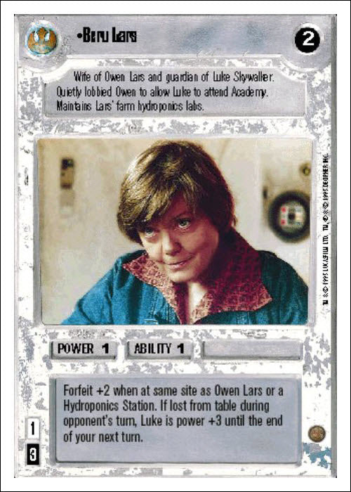 Star Wars CCG | Beru Lars - Premiere WB | The Nerd Merchant