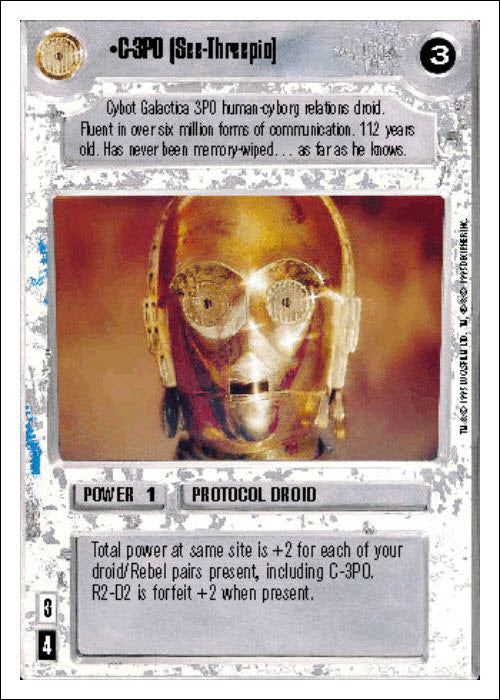 Star Wars CCG | C-3PO (See-Threepio) - Premiere WB | The Nerd Merchant