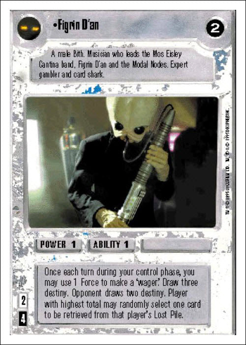 Star Wars CCG | Figrin D'an - Premiere WB | The Nerd Merchant