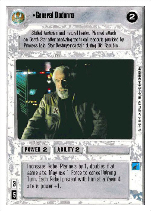 Star Wars CCG | General Dodonna - Premiere WB | The Nerd Merchant