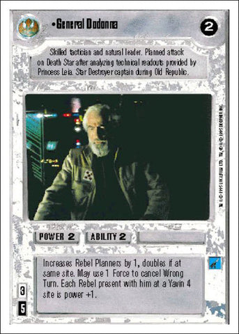 Star Wars CCG | General Dodonna - Premiere WB | The Nerd Merchant