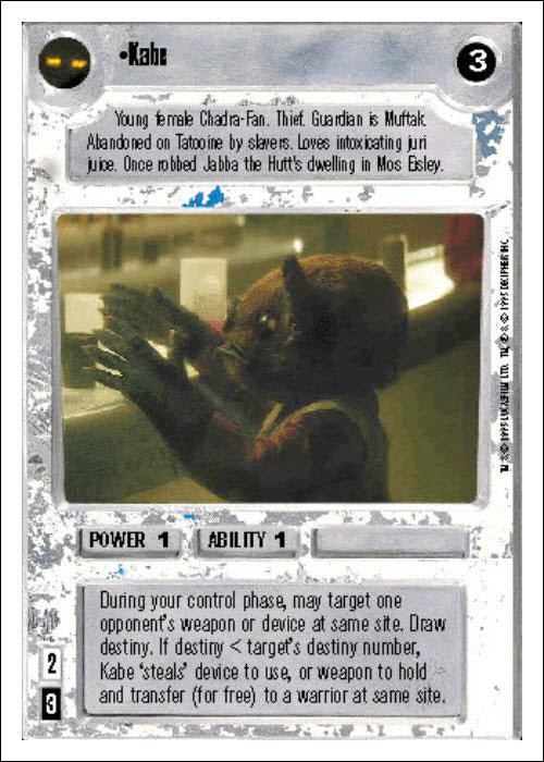 Star Wars CCG | Kabe - Premiere WB | The Nerd Merchant