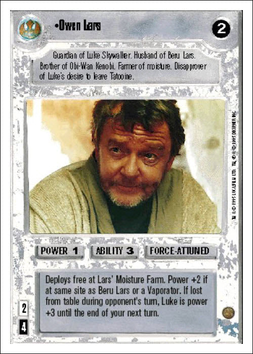 Star Wars CCG | Owen Lars - Premiere WB | The Nerd Merchant