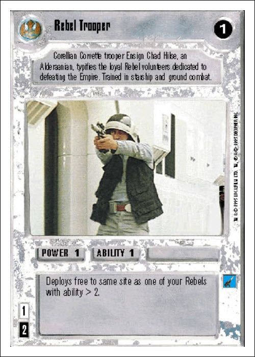 Star Wars CCG | Rebel Trooper - Premiere WB | The Nerd Merchant