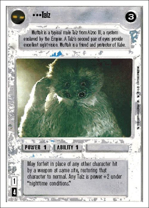 Star Wars CCG | Talz - Premiere WB | The Nerd Merchant