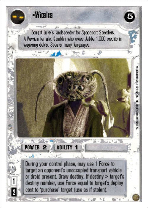 Star Wars CCG | Wioslea - Premiere WB | The Nerd Merchant