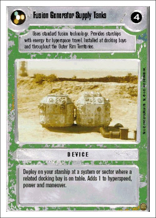 Star Wars CCG | Fusion Generator Supply Tanks [Light] - Premiere WB | The Nerd Merchant