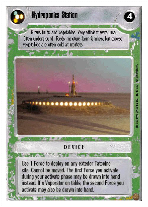 Star Wars CCG | Hydroponics Station - Premiere WB | The Nerd Merchant