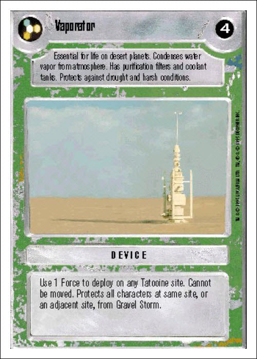 Star Wars CCG | Vaporator - Premiere WB | The Nerd Merchant