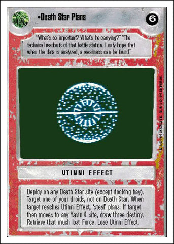 Star Wars CCG | Death Star Plans - Premiere WB | The Nerd Merchant