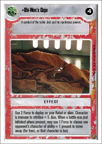 Star Wars CCG | Obi-Wan's Cape - Premiere WB | The Nerd Merchant