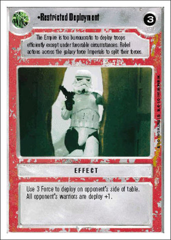 Star Wars CCG | Restricted Deployment - Premiere WB | The Nerd Merchant