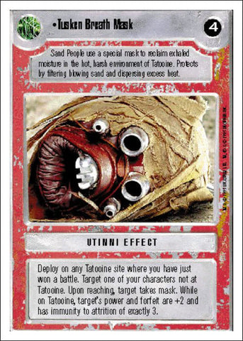 Star Wars CCG | Tusken Breath Mask - Premiere WB | The Nerd Merchant