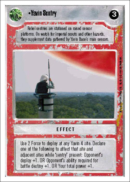 Star Wars CCG | Yavin Sentry - Premiere WB | The Nerd Merchant