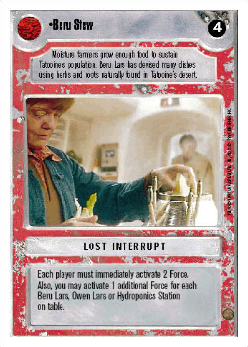 Star Wars CCG | Beru Stew - Premiere WB | The Nerd Merchant