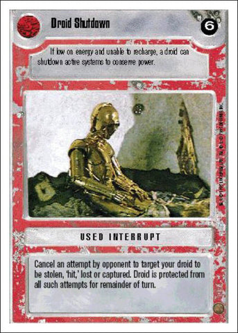 Star Wars CCG | Droid Shutdown - Premiere WB | The Nerd Merchant