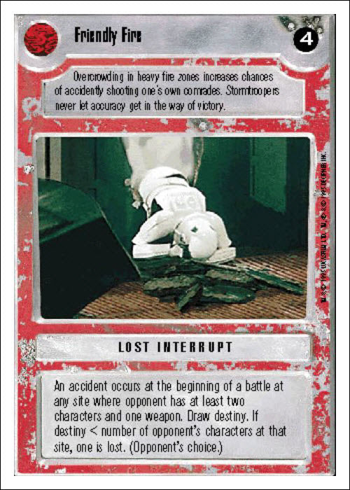 Star Wars CCG | Friendly Fire - Premiere WB | The Nerd Merchant