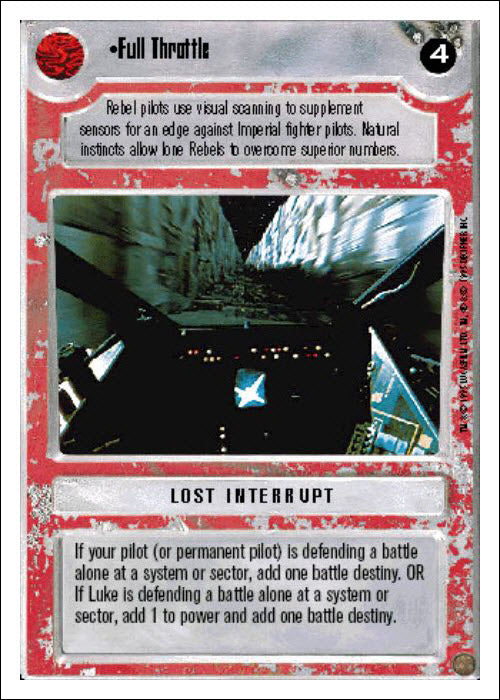 Star Wars CCG | Full Throttle - Premiere WB | The Nerd Merchant