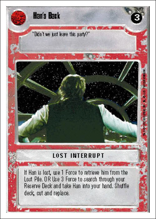 Star Wars CCG | Han's Back - Premiere WB | The Nerd Merchant
