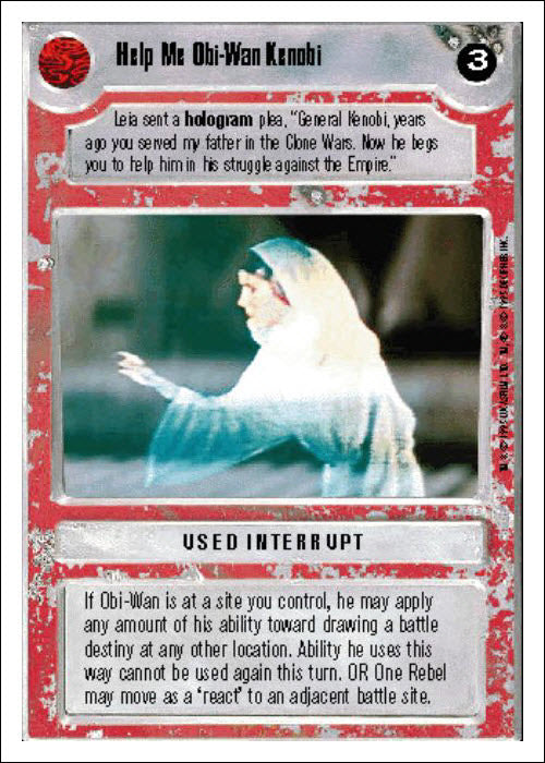 Star Wars CCG | Help Me Obi-Wan Kenobi - Premiere WB | The Nerd Merchant