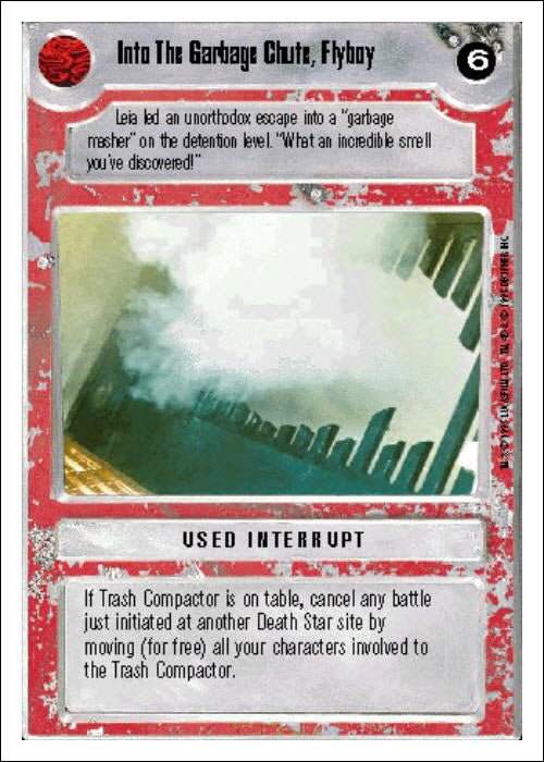 Star Wars CCG | Into The Garbage Chute, Flyboy - Premiere WB | The Nerd Merchant