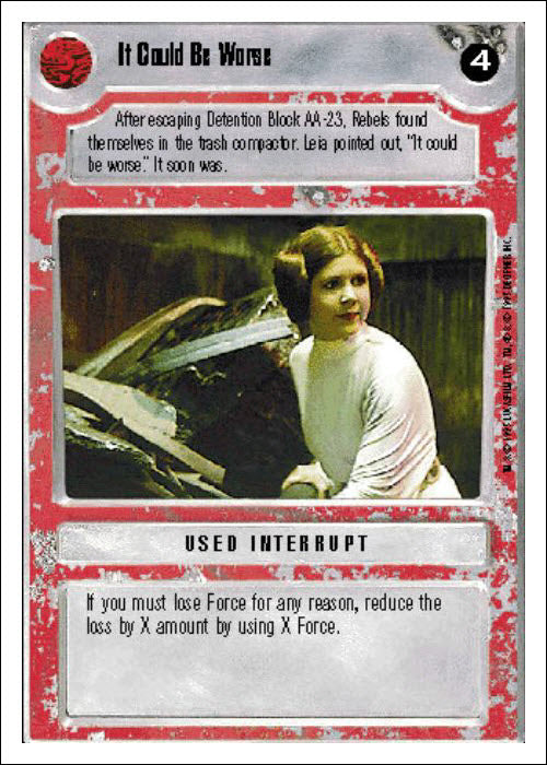 Star Wars CCG | It Could Be Worse - Premiere WB | The Nerd Merchant