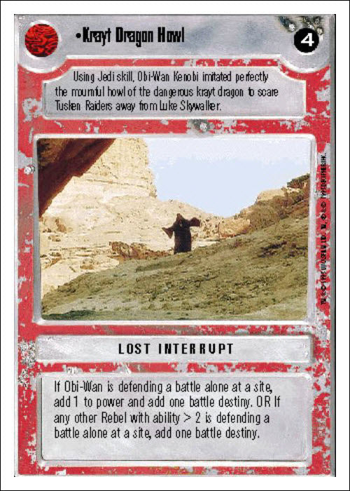 Star Wars CCG | Krayt Dragon Howl - Premiere WB | The Nerd Merchant