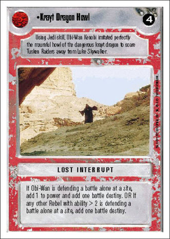 Star Wars CCG | Krayt Dragon Howl - Premiere WB | The Nerd Merchant