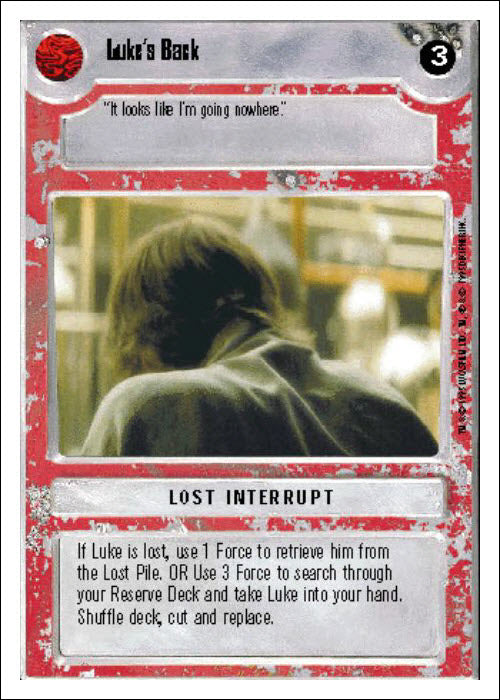 Star Wars CCG | Luke's Back - Premiere WB | The Nerd Merchant