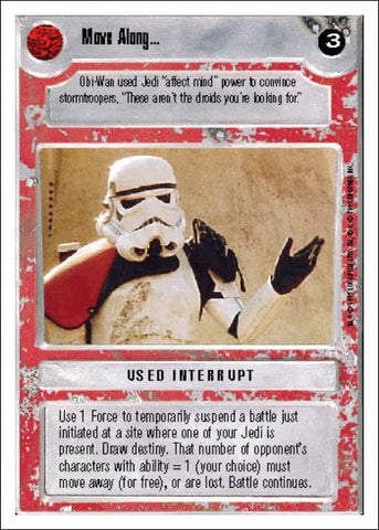 Star Wars CCG | Move Along... - Premiere WB | The Nerd Merchant