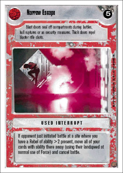 Star Wars CCG | Narrow Escape - Premiere WB | The Nerd Merchant