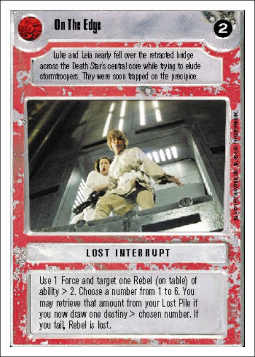 Star Wars CCG | On The Edge - Premiere WB | The Nerd Merchant
